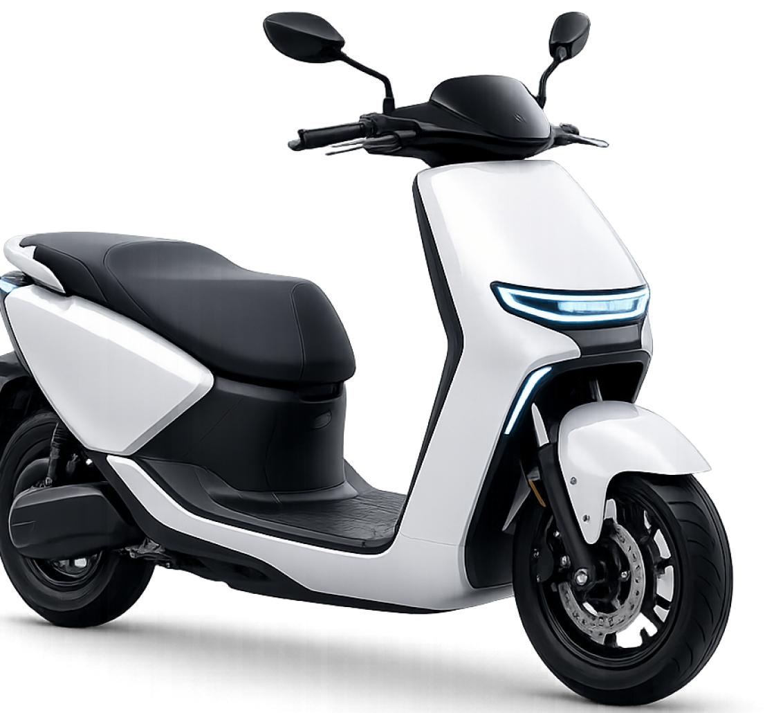 DMSJoy two-wheeler dealer dashboard with daily booking volume and accessory attach rate